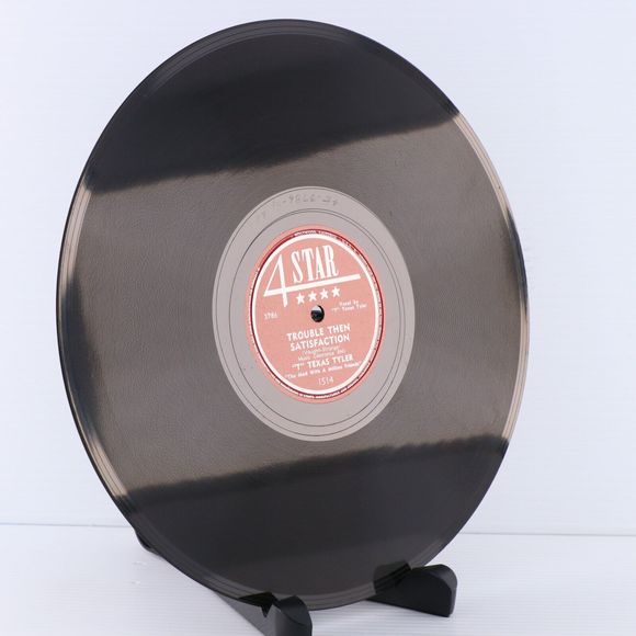 T. Texas Tyler Trouble Then Satisfaction / Mona Lisa 1950 10" 78 rpm Record 1514 - Picture 5 of 16
